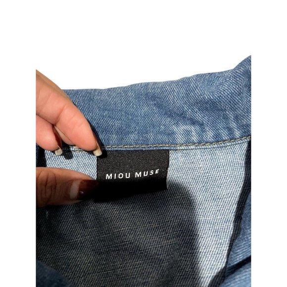 MIOU MUSE DENIM ROMPER SIZE MEDIUM | T1 - Picture 3 of 10